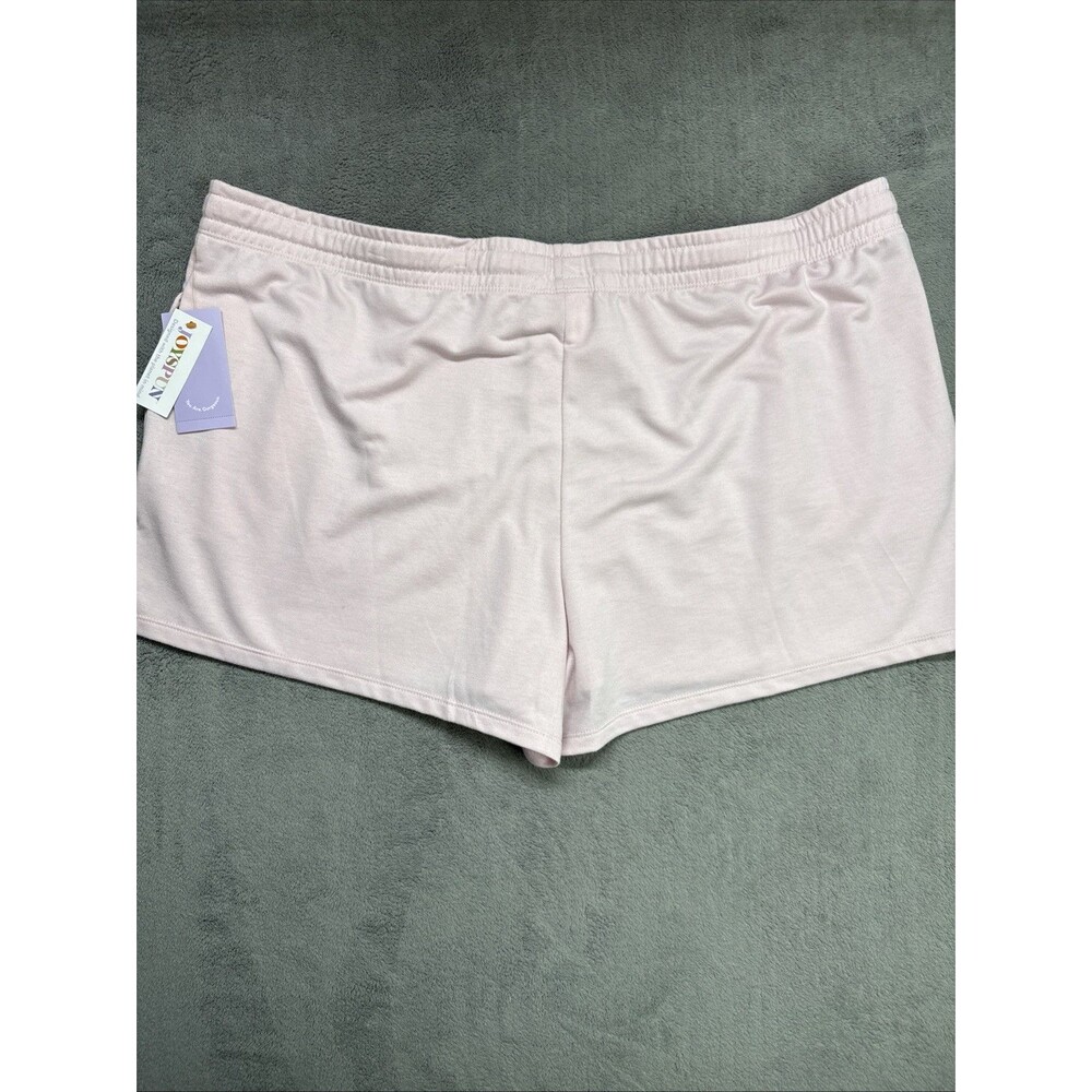 Joyspun Women’s Pink Lounge Sleep Shorts Drawstring Pockets 3X (22W-24W) - Picture 9 of 11